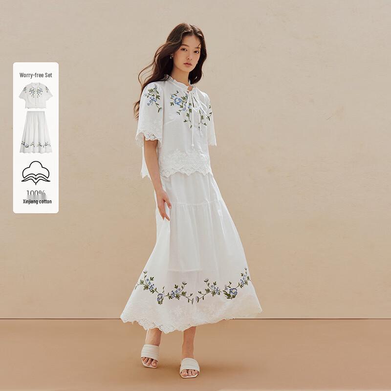 Комплект рубашек INMAN с французской кружевной вышивкой L