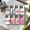 2026 New Year's Art Phone Case For iPhone17,16,15,14,13,12,11 Plus,Pro Max Black Candy Silver Phone Case