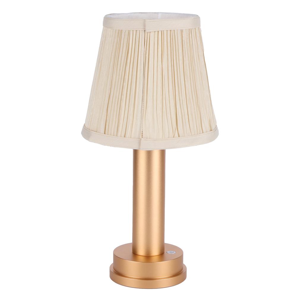 USB LED Schreibtischlampe Stoff Schreibtischlicht Haus Schlafzimmer Hotel Büro Dekoration Warmes Licht 5V