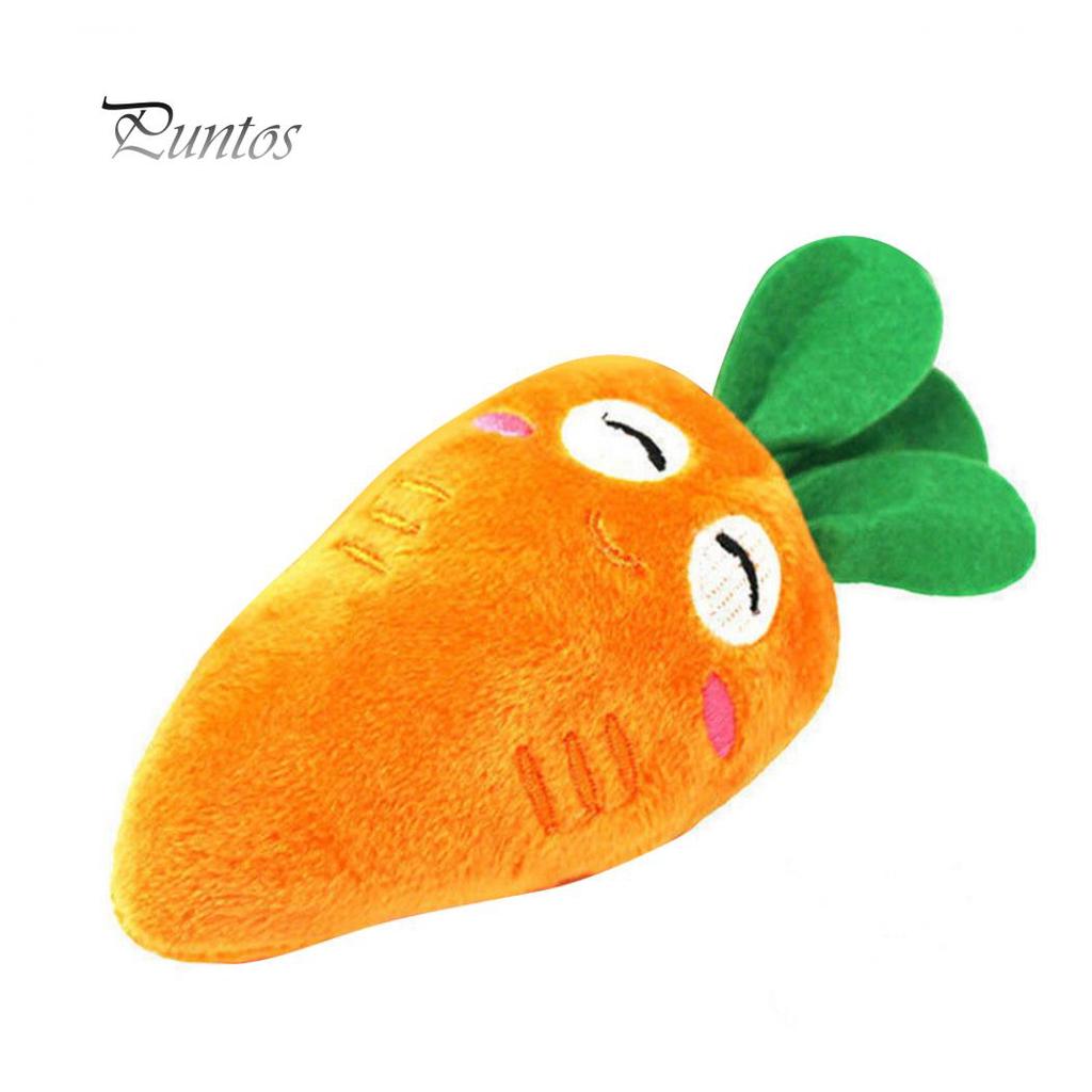 Puppy Pet Supplies Carrot Plush Chew Squeaker Sound Squeaky Toys