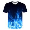 Alev Baskı 3D T gömlek Karikatür Çocuk Anime T-shirt Erkek Kız Oyun Üstleri Tee Çocuk Yaz Harajuku Kısa Kollu Elbise