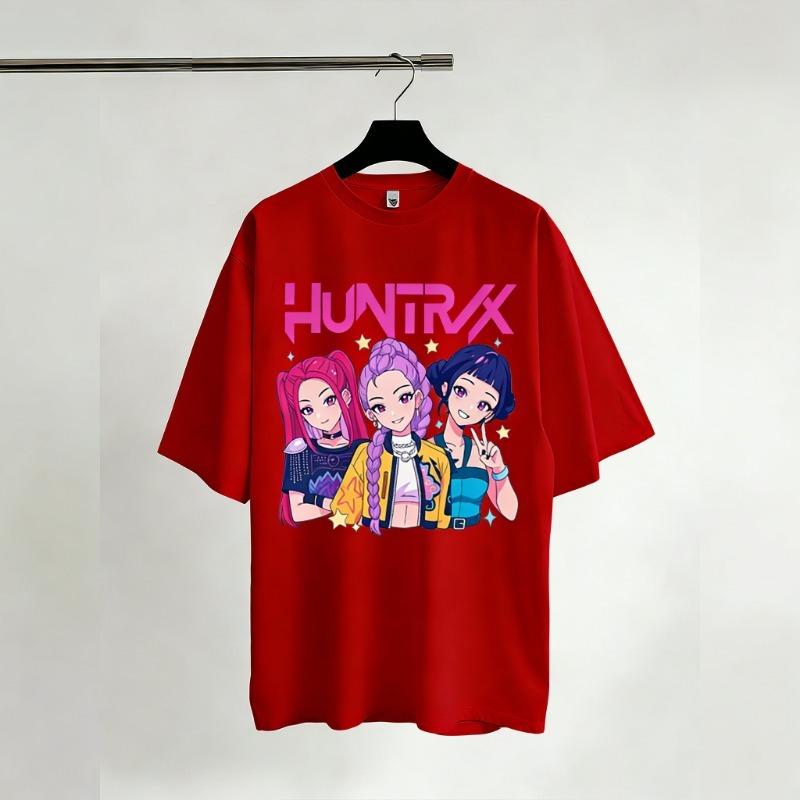 KPop Demon Hunters Graphic T-Shirts Children Streetwear Short Sleeve Tee Summer Y2k Casual Tops Fashion 2026 Movie Shirt Unisex