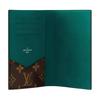 Louis Vuitton Passport Cover Borneo Green/Brown Monogram Canvas Women Wallets M12823
