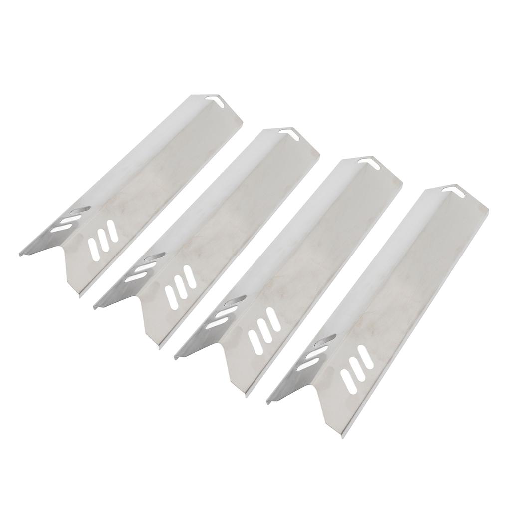 4 Pcs Adjustable Grill Heat Plates Shield Stainless Steel Oven Burner Covers BBQ Gas Grill Deflector Plates Heat Tent