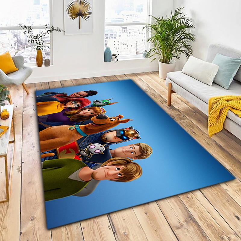 Halloween cartoon comedy adventure movie Scooby-Doo carpet is suitable for living room and bedroom doormats office balcony decorative carpet V5