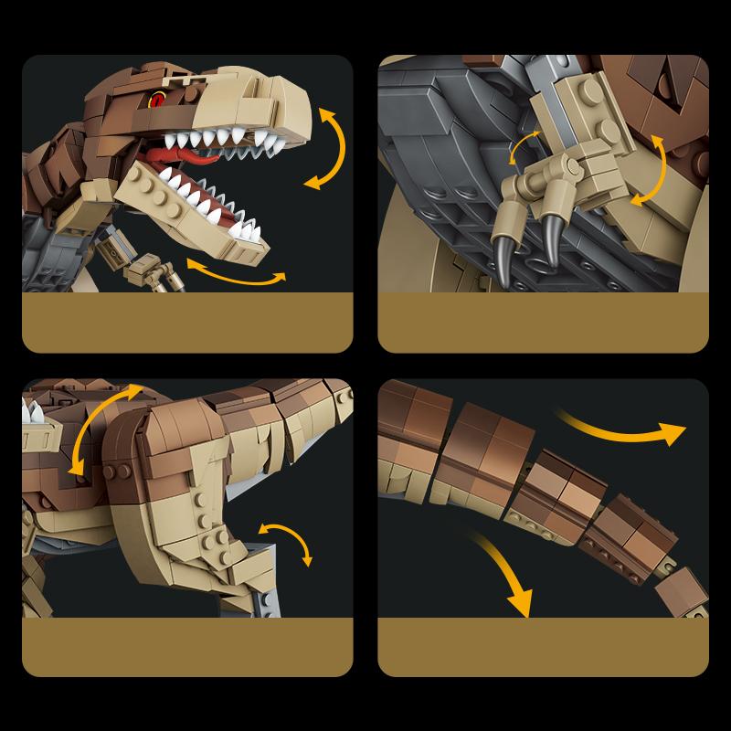 939pcs T-Rex Dinosaur Building Blocks Sets Craft Toys Triceratops Tyrannosaurus Rex Dinosaur Toys for Kids Boys Christmas Gifts