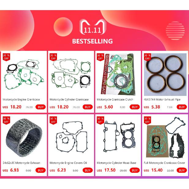 45mm Motorcycle Muffler Exhaust Pipe Header Gasket For Honda XR400R XR250R XR650R CRF250F CB1000 SXS1000