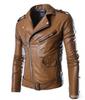 New men's leather jacket trendy men's locomotive leather jacket new large size men's color