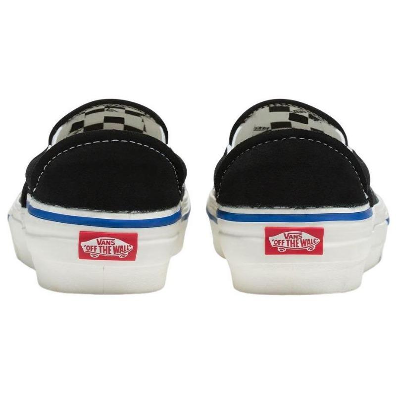 Vans Slip-On Reconstruct Fashion Wear Resistant Low Top Unisex Skate Shoes Black VN000BW4BLK