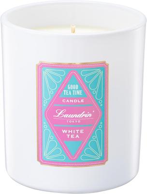 Landrin Aroma Candle White Tea Scent 180g Gift Present Approximately 36 Hours Paraffin Free 100% Vegetable-based,