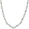 Unisex Punk Thorn Necklace: Trendy Hip-Hop Clavicle Chain for Sweatshirts & T-Shirts
