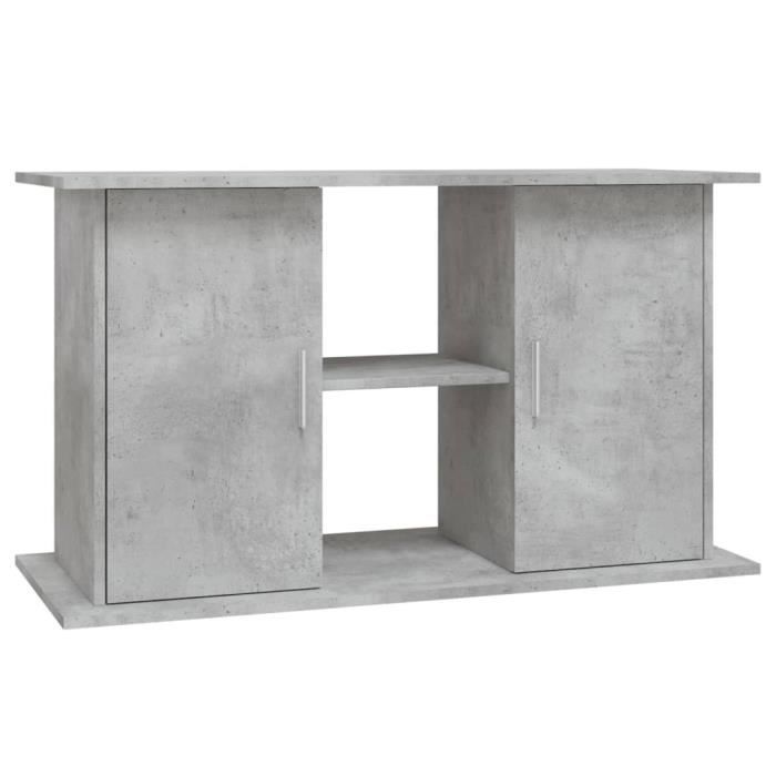 VidaXL Support pour aquarium gris béton 101x41x58 cm bois d'ingénierie 833611