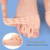 Double-Hole Bunion Toe Separator with Padded Arch & Forefoot Massaging Pad