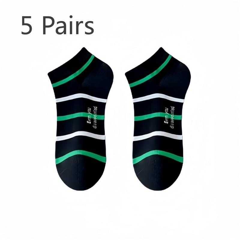 

5 Pairs of Men s Spring and Autumn Pure Cotton Sweat Absorbing and Deodorizing Youth Sports Socks 5 Pairs