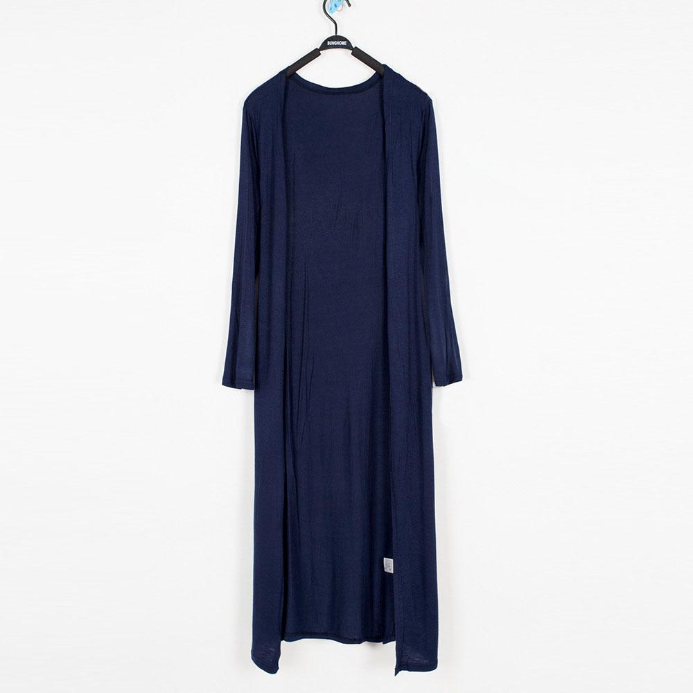 Dámský prodloužený jednobarevný cardigan šátek protisluneční oblečení košile s klimatizací tenký kabát s dlouhým rukávem