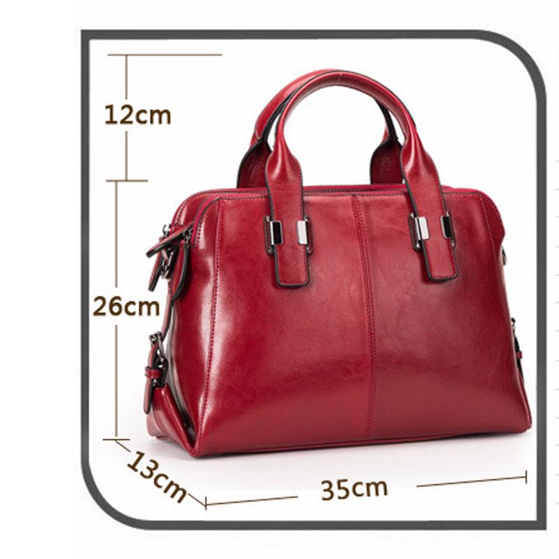 Real Cow Leather Ladies HandBags Women Genuine Leather Bags Totes Messenger Bags Hign Quality Designer Luxury Brand Bag