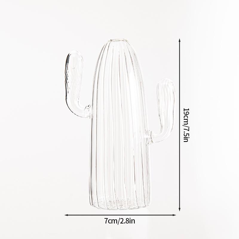 Kreative Kaktus-Glasvase, Aromatherapie-Flasche, nordische Vasen, Hydrokultur-Blumentopf, einfache kleine Vase für den Schreibtisch, Heimdekoration