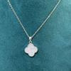 Women's Silver Titanium Steel Necklace with Micro-Inlaid Zircon - Elegant, Durable Clavicle Chain Jewelry