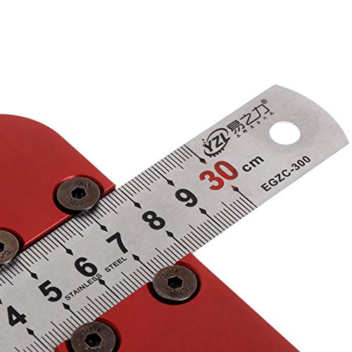 CarAngels Woodworking Center Gauge, Center Square, 45° Square, 45 Degree Ruler, Right Angle Square, Marking Guide, Carpentry Marking Tool