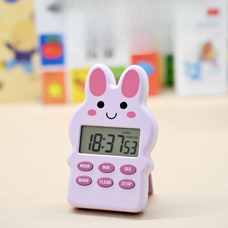 Cartoon Electronic Timer  Learning Positive Countdown Cooking Magnetic Timer Small Alarm Clock