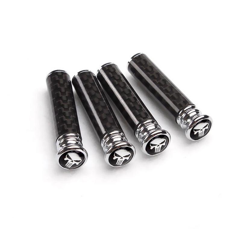 4 PCS Car Door Lock Knobs Universal Carbon Fiber Door Lock Bolt Pin Knob Stick Set Auto Interior Accessories For SUV Truck Van