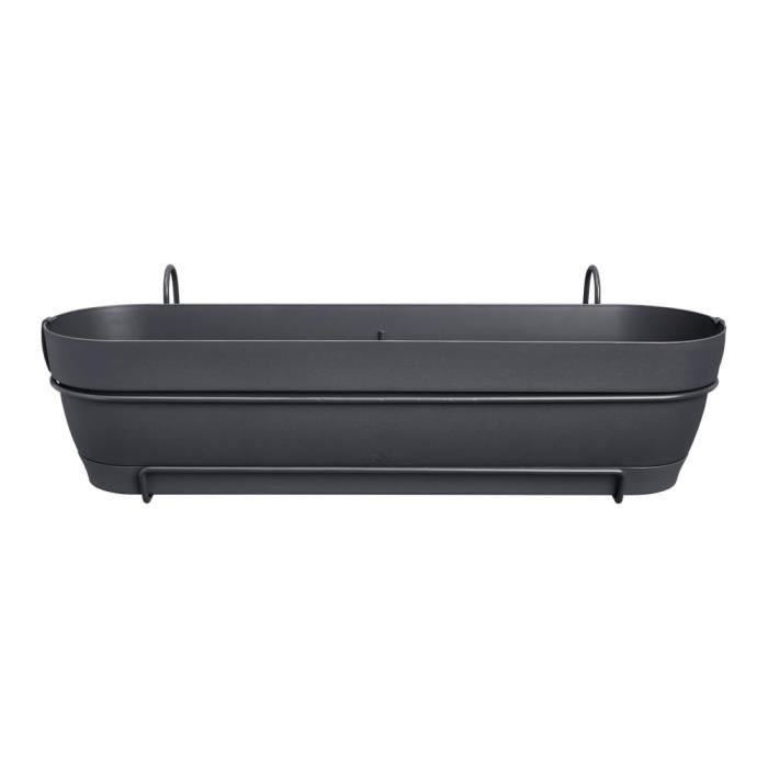 ELHO Balkonglåda VIBIA CAMPANA ALLIN1 Rektangulär - 11 l - Ø 70x26x17,7cm - Plast - Antracit