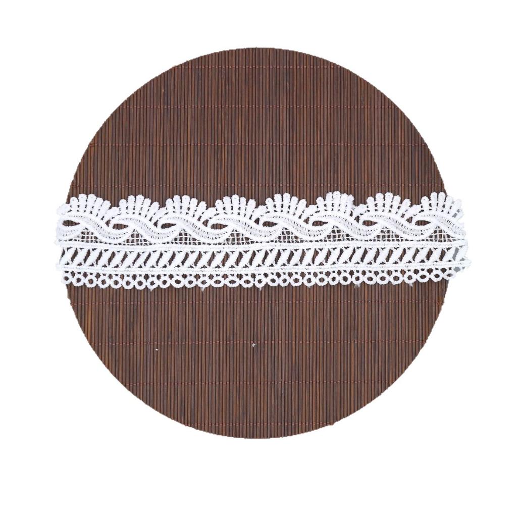 Water Soluble Milk Silk Embroidery, Clothing Accessories White Handmade Factory Lace Milk Silk Lace