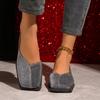 Large-size Vintage Chic Sandals with A Unique Design, A Niche Style, 2026 New Model, Closed-toe, Thick Heel, Women's Foreign Trade Wholesale