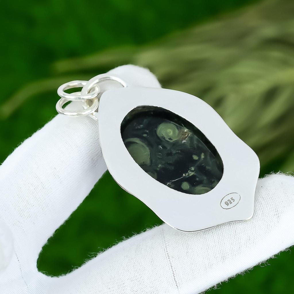 Memorial Day Sale Kambaba Jasper Stone 925 Silver Sister Wedding Pendant Jewelry