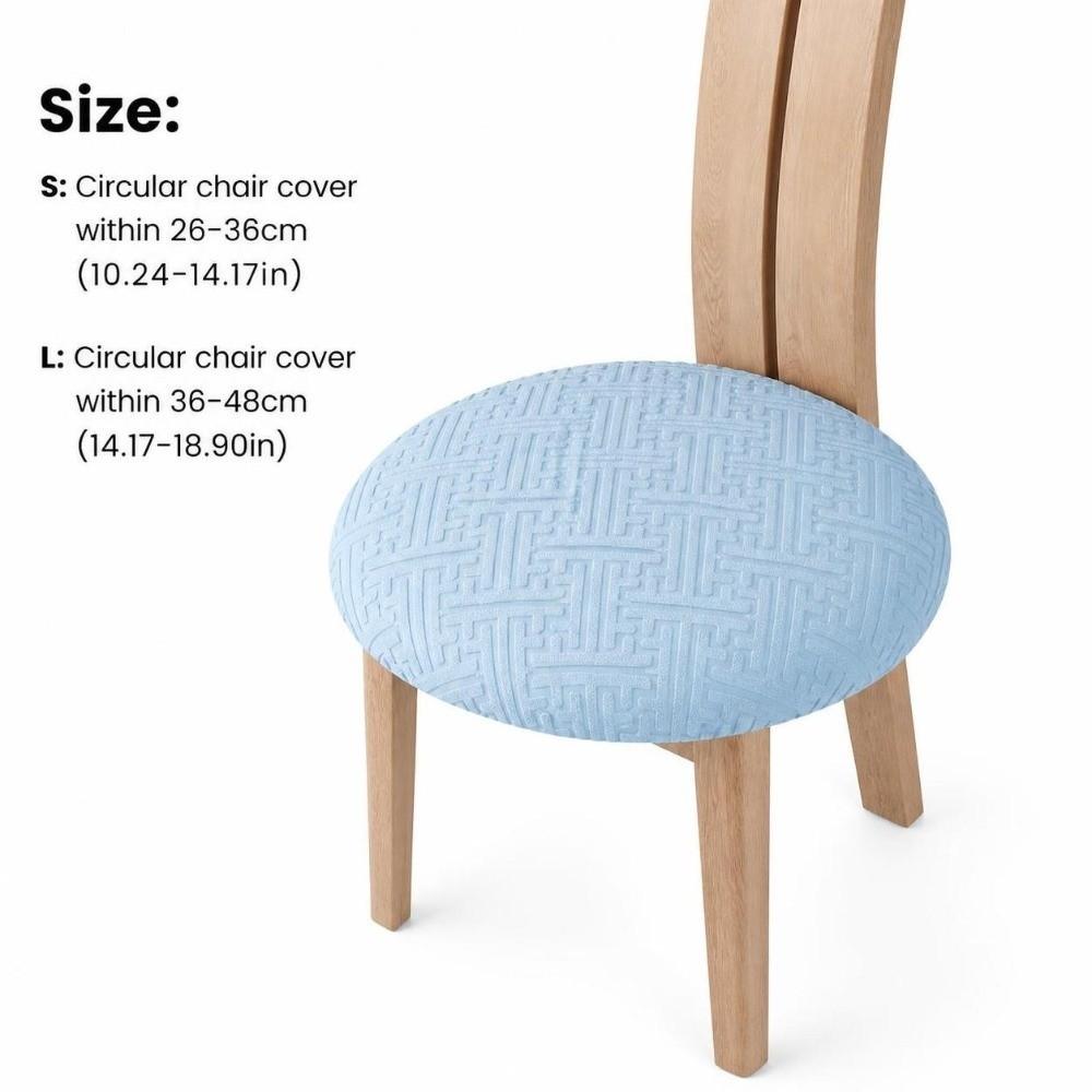 Non Slip Round Stool Seat Cover Thick Plush Stool Cover All-inclusive Chair Cushion Home Use