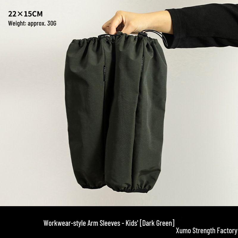 Plus Size Waterproof Down Jacket with Extended Sleeves for Adults & Kids - Dirt-Proof, Drawstring Workwear Style