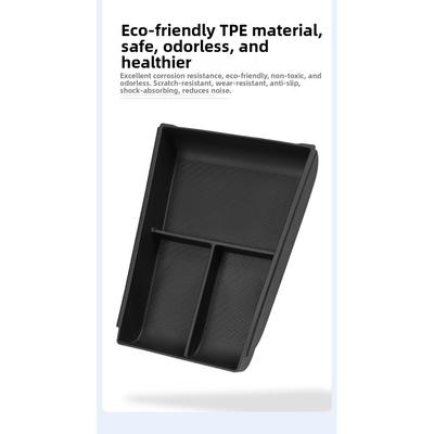 For Lynk & for Co 08 for EMP 2026 Center Console Storage Box Organizer with Partitioned Compartments and Waterproof TPE Material