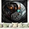 Chainsaw Man Wall Tapestry Aesthetic Wall Hanging Printed Fabric Blanket Decorative Tapestries For Bedroom Living Room Home Decor