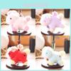 Plüsch-Pony-Schlüsselanhänger mit Herz-Design für Kinder und Teenager Geschenk