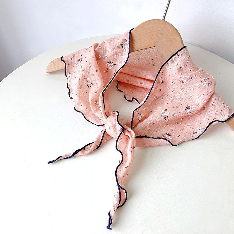 Summer New Triangle Soft Neck Protection Scarf Children's Cute Small Scarf Parent-child Small Scarves