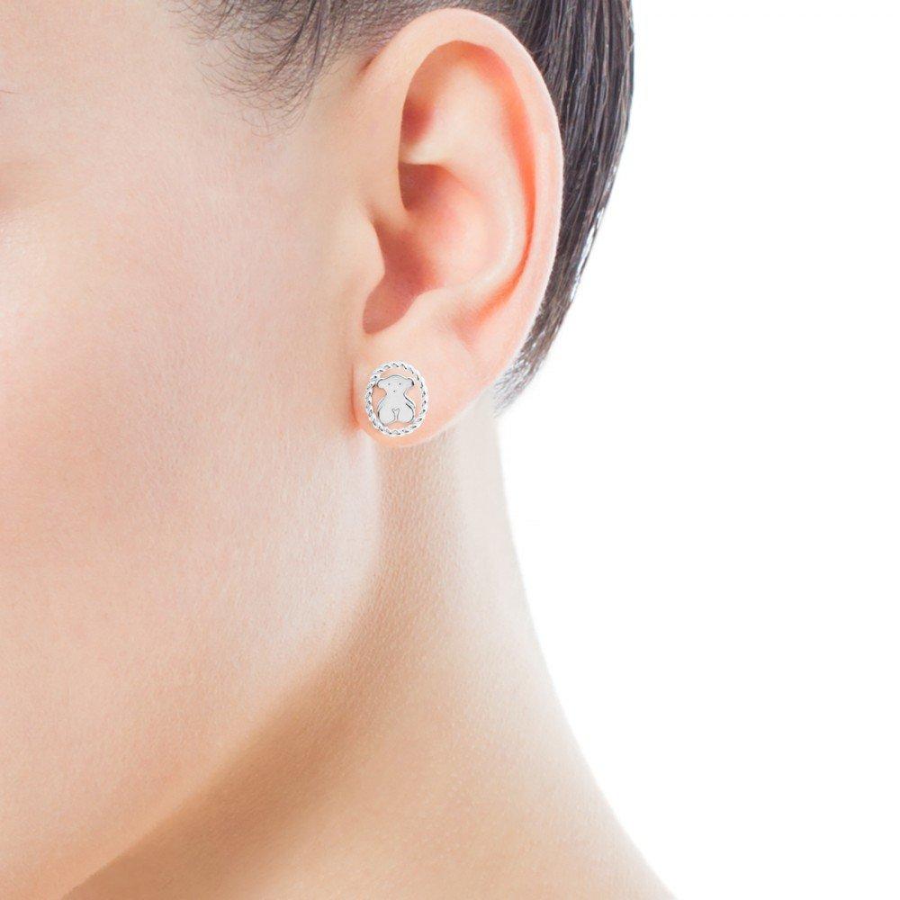 Silver Camee Earrings/Earrings/712323620