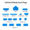 FONKEN 16pcs/set Anti-dust Plug Notebook Dustproof Stopper Laptop Universal USB Silicone Dust Plug Computer Interface Waterproof Cover