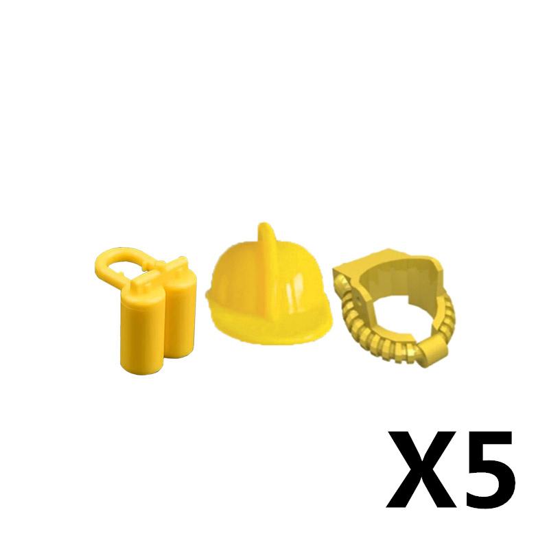 Military Soldier Figure Helmet Building Block Motorcycle Racing hat Cape cap Building Block Weapon Accessories Gift Toy Kid J052