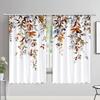 Watercolour Leaves Hummingbird Curtains Living Room Bedroom Home Decor Curtains Floral Polyester Shower Curtain with Hooks