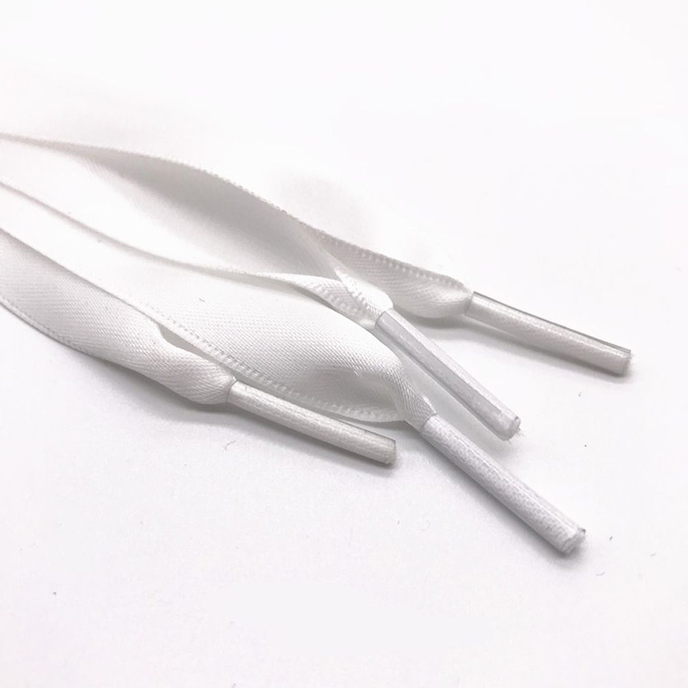 

for Women Canvas Bootlaces Strings Flat Shoelaces Organza Ribbon Shoe Laces Sport Shoes білий