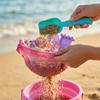 Foldable Beach Toy Set, Including Foldable Sand Bucket, Shovel, Net Bag And Sand Mold, Ice Cream-shaped Travel Beach Toy.16pcs