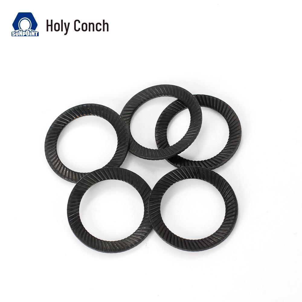 Blackened Carbon Steel Self-Locking Embossed Washer DIN9250