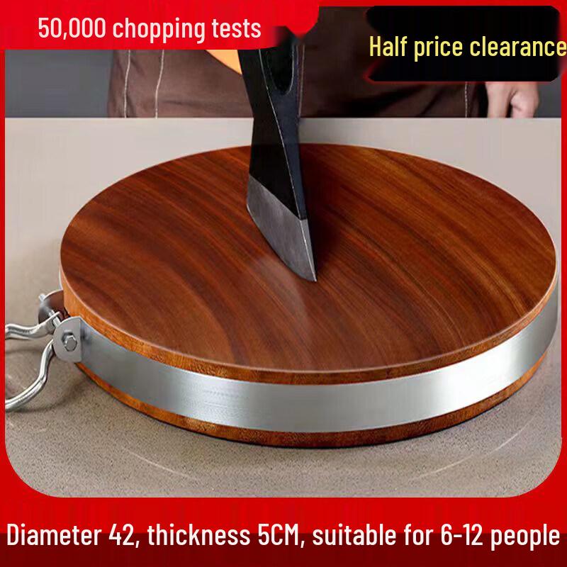 Qiwai Authentic Ironwood Round Chopping Board