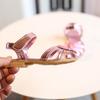 Girls' Baotou Dance Show Sandals Children's Sequin Love Beach Children's Shoes