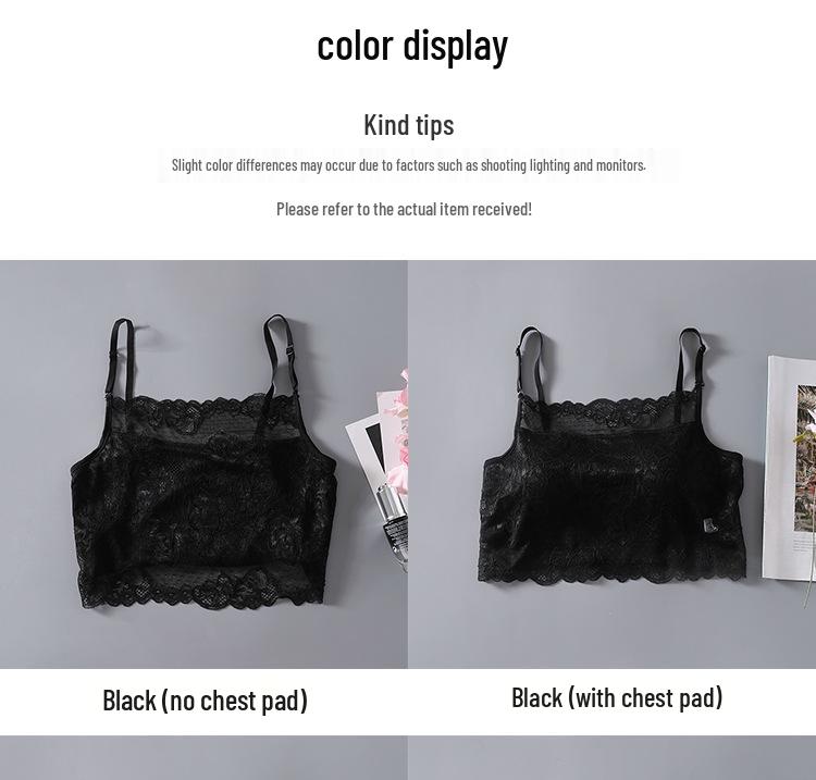 Summer Breathable Mulberry Silk Lace Camisole Versatile Tank Top