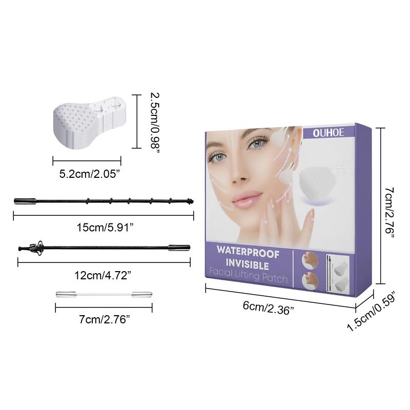 

Face Lift Tape Face Stickers with Invisible Strings Ultra Makeup Tool to Lift Saggy Skin Hide Wrinkles & Double Chin