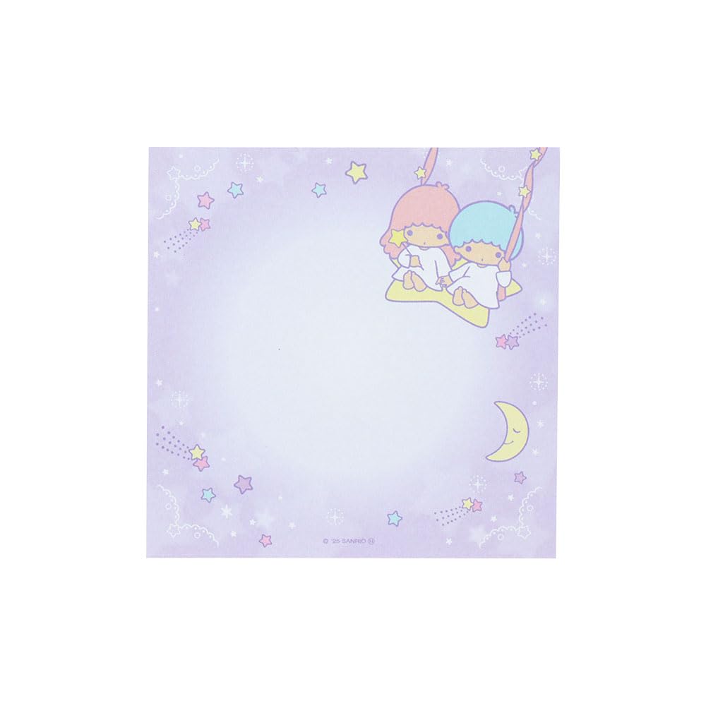 Stationery Sanrio Characters Little Twin Stars Square Memo S2849232 Sun-Star Pad, Lavender,
