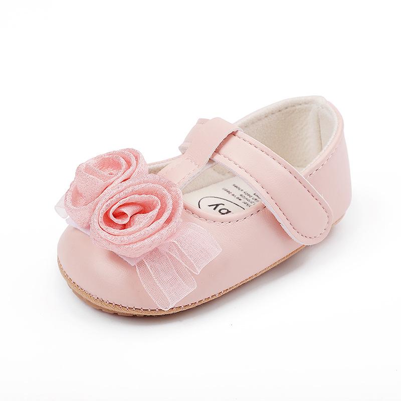 Spring & Autumn Princess Baby Walker Shoes for 0-1 Year Olds