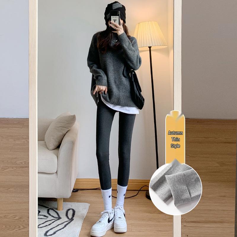 

2025 Extra Thick Gray Velvet Warm Cotton Pants – Women s Slimming Autumn/Winter Base Layer 2XL (140-160 lbs)