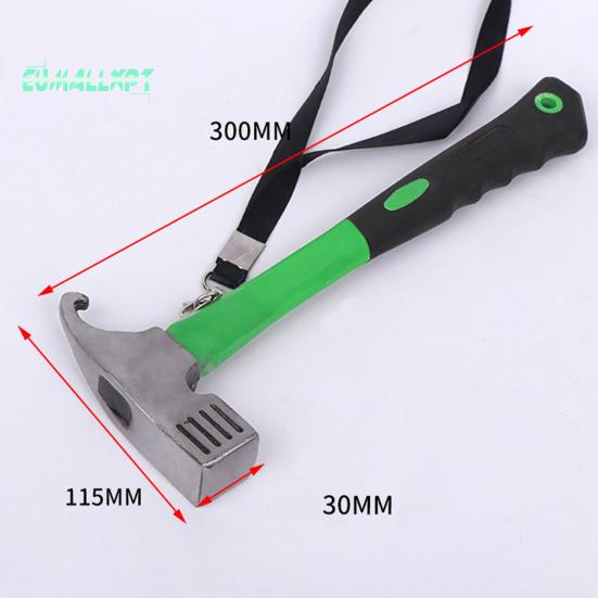 Camping Hammer with Stake Puller Ergonomic Handle Rustproof Corrosion Resistant Outdoor Tent Hammer Camping Supplies